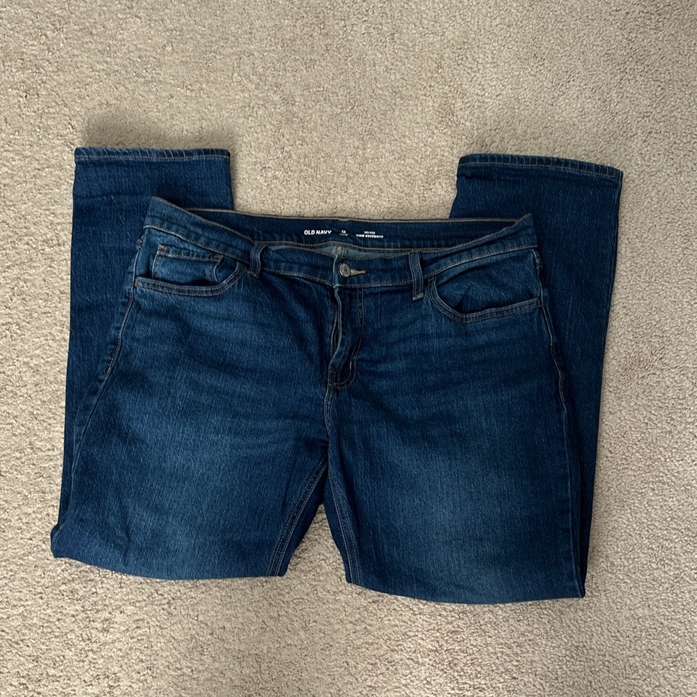 Old Navy Women's Classic Indigo WOW BOYFRIEND Jeans